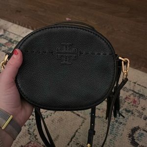 Tory Burch black crossbody with tassel